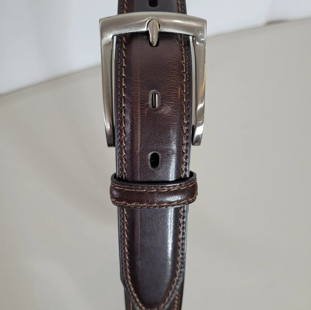 Dockers Brown Leather Dress Belt - Size 38